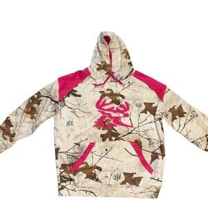 Bushmaster  Northwoods Women’s Medium Realtree Pink and White Camouflage Hoodie